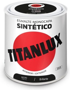 Titanlux Esmalte Sintético Brillante Negro 250 ml