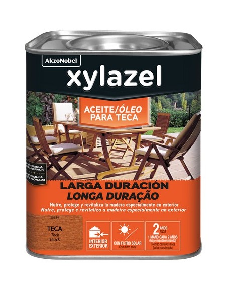 XYLAZEL - Aceite teca Larga duración color teca 750ml.