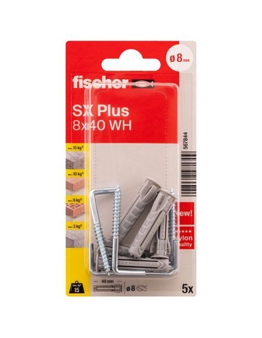 Fischer - Taco SX Plus + escarpia 8 x 40 WH (5 UD)