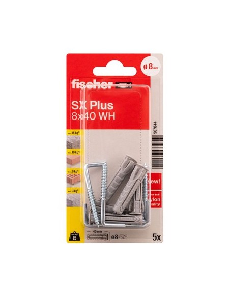 Fischer - Taco SX Plus + escarpia 8 x 40 WH (5 UD)