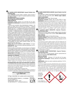 Garrafa de 5 litros de algicida concentrado Tamar especial para piscinas de poliéster, liner y cloración salina. 2