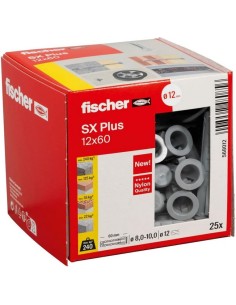 Fischer - Taco de expansión SX Plus 12x60 mm Caja 25 ud