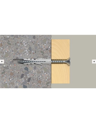 Fischer - Taco de expansión S 16 (10 uds) 16x80mm