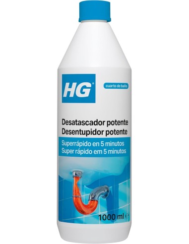 HG Desatascador Potente 1L: Desatasca tuberías y desagües fácilmente