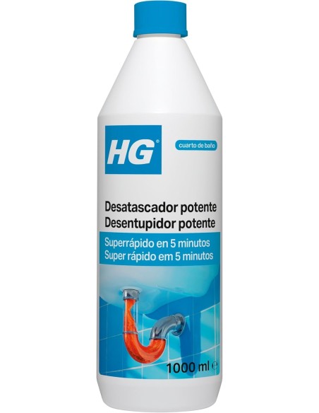 HG Desatascador Potente 1L: Desatasca tuberías y desagües fácilmente
