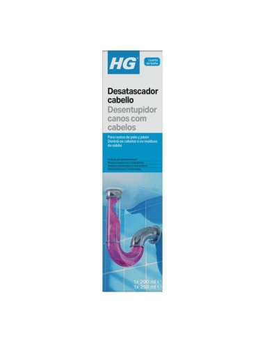 Desatascador Cabello HG para Desagües 200 ml + 250 ml