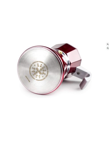 IBILI - Cafetera express Evva Red, 12 tazas, 600 ml, Aluminio fundido, Apto para inducción