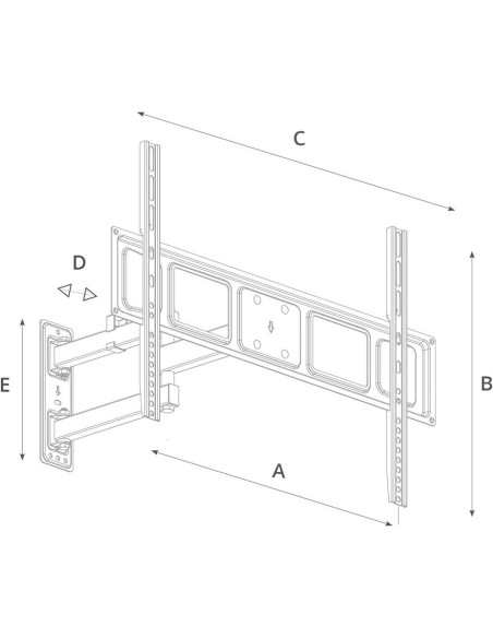 GSC - Soporte de TV con brazo 37" - 70"