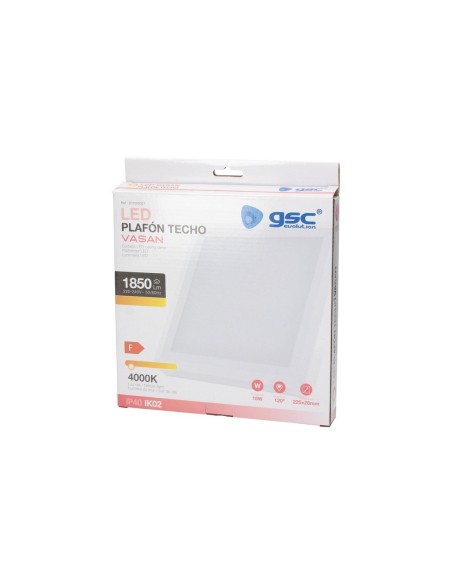 GSC - Downlight superficie LED cuadrado Vasan 18W 4000K Blanco