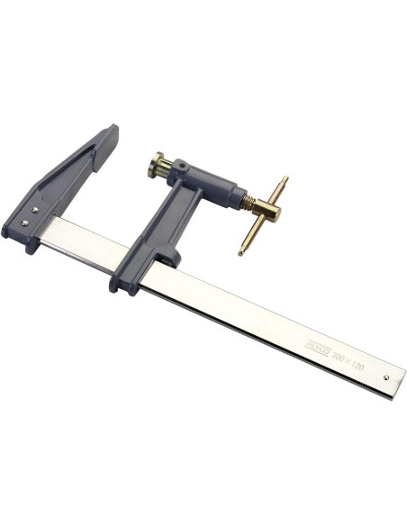 Alyco - Sargento de Apriete Tipo F, Con Émbolo, 600 X 120 mm