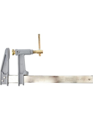 Alyco - Sargento de Apriete Tipo F, Con Émbolo, 300 X 120 mm