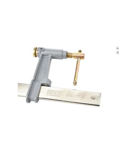 Alyco - Sargento de Apriete Tipo F, Con Émbolo, 300 X 120 mm