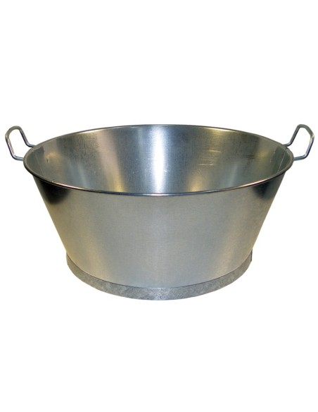 IMEX EL ZORRO - Barreño Galvanizado 20" 30 litros /50 cm