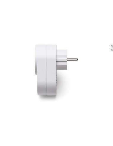Famatel - Adaptador Cargador/ enchufe con múltiples ranuras | 2 USB Protección Infantil | Blanco