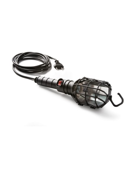Famatel - Lámpara portátil 60W con cable 5m IP20 E27|Negro