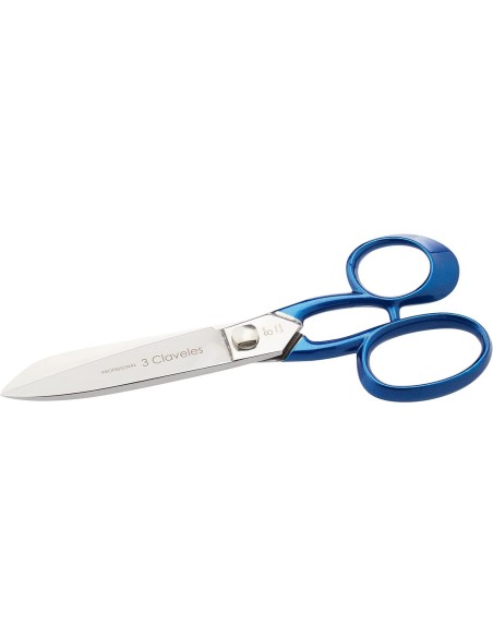 3 Claveles - Tijera Cocina Profesional Inoxidable Azul 8" 20 cm