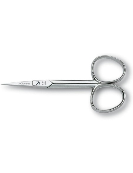 3 Claveles - Tijera De Cutículas Curva 10 Cm, Para Manicura