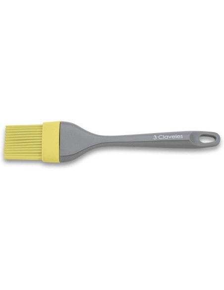 3 Claveles - Pincel de Cocina, Amarillo, 22 cm, de Silicona, BPA Free