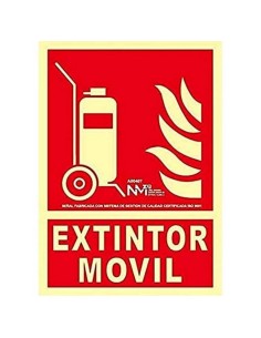 NMZ - A00407 Señal Carro extintor Móvil PVC Clase A |210 X 300mm