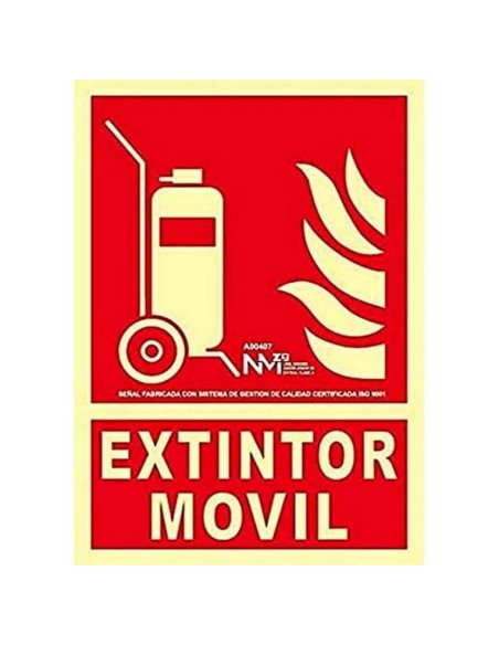 NMZ - A00407 Señal Carro extintor Móvil PVC Clase A |210 X 300mm
