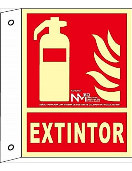 NMZ - B02001 Banderola Extintor PVC Clase B | 210x300mm