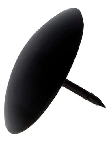 Amig - Pack de 4 Clavos Decorativos para Forja - Ø 30 mm - Forma Redonda |Acero Negro
