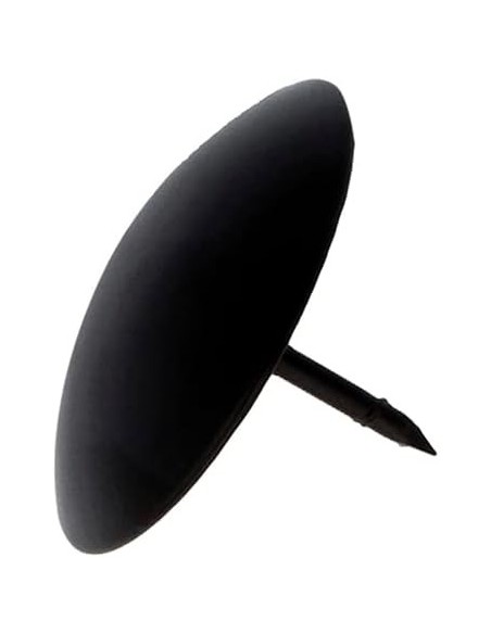 Amig - Pack de 4 Clavos Decorativos para Forja - Ø 30 mm - Forma Redonda |Acero Negro