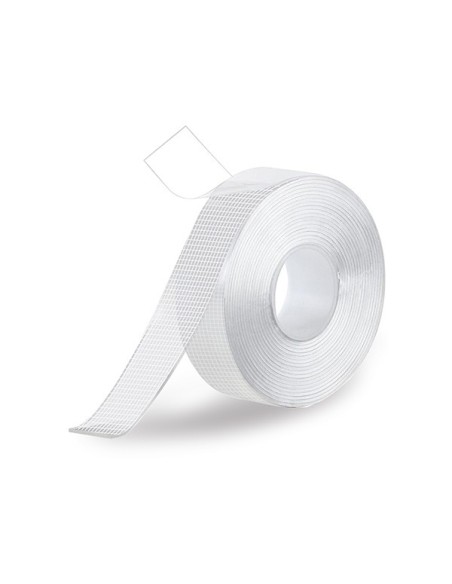 Brinox - Cinta nano adhesiva con malla 2 caras. 19 mm x 5 m