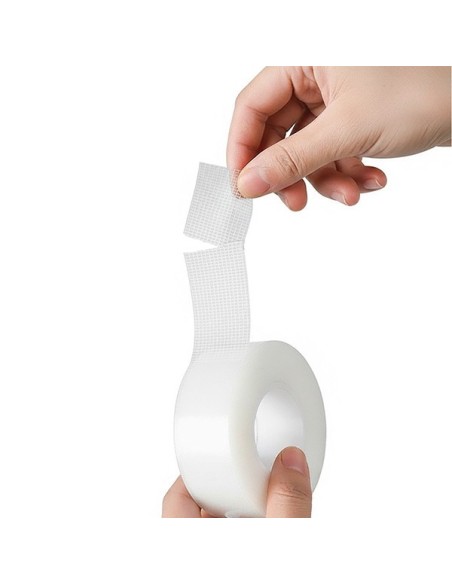 Brinox - Cinta nano adhesiva con malla 2 caras. 19 mm x 5 m