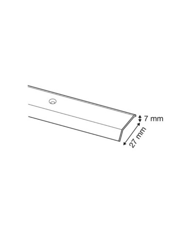 Brinox B700704 - Tapajuntas parquet (100 cm) color plata