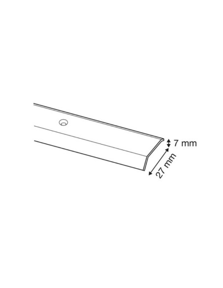 Brinox B700704 - Tapajuntas parquet (100 cm) color plata