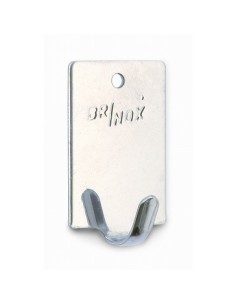 Brinox - Percha Pequeña adhesiva. Acero Inoxidable (4 unidades)