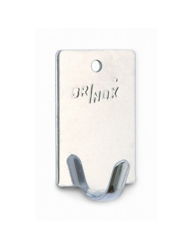 Brinox - Percha Pequeña adhesiva. Acero Inoxidable (4 unidades)