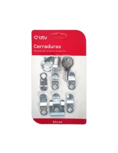 BTV - Kit cerradura diamante cromo | cartero