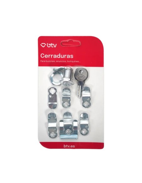 BTV - Kit cerradura diamante cromo | cartero