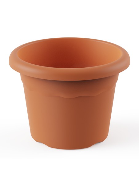 PLASTIKEN - MACETA REDONDA Ø 60 cm TERRACOTA