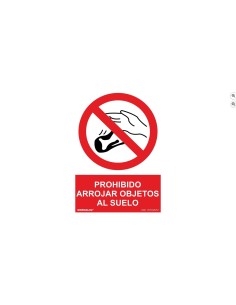 NMZ - RD41010 Señal prohibido Arrojar Objetos al Suelo | PVC 300X400 mm