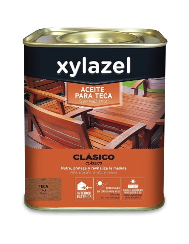 Aceite Teca Clásico Xylazel 750ml | Color Teca