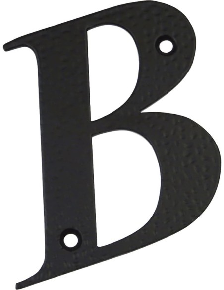 Amig -  Letra B para Casas o Portales - 100 x 97 mm Acabado negro estilo forja