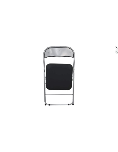 Silla Plegable Basic Acolchada Negro