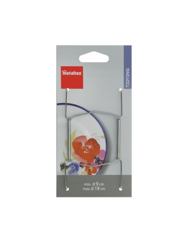 Metaltex - Cuelga platos 9 a 18 cm