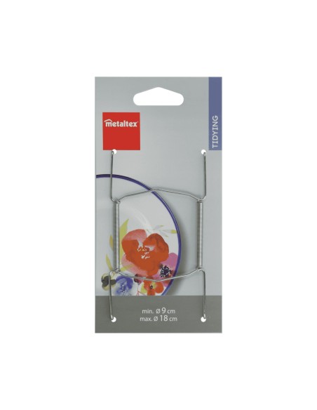 Metaltex - Cuelga platos 9 a 18 cm