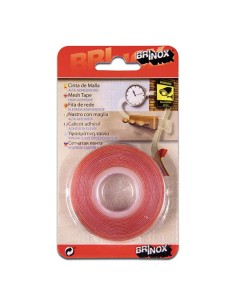 Rollo de cinta de doble cara con entramado de malla de fibra de vidrio para alta fijación Brinox 2
