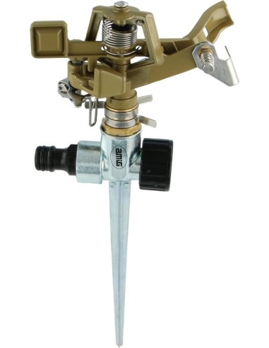 Amig - Aspersor Sectorial con Cabeza - Pincho Metálico - 280 mm| Rotación de 360