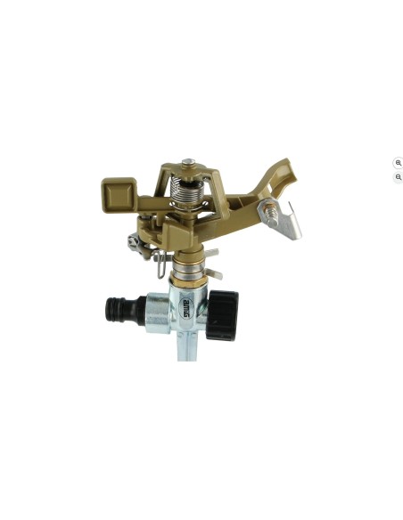 Amig - Aspersor Sectorial con Cabeza - Pincho Metálico - 280 mm| Rotación de 360