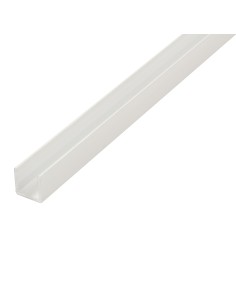 Amig -  Perfil en U aluminio | Color Plata | 10X10 MM | 1 Metro