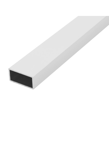 Amig - Tubo Rectangular Aluminio | Color Plata | 40 x 20 mm | 1 metro