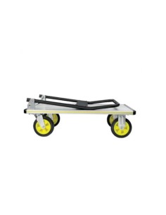 Carro plataforma de aluminio industrial Gayner PT300N con capacidad de 300 kg y asa plegable negra 2