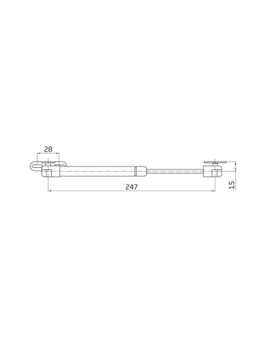 Compás de Gas Puertas Abatibles AMIG Mod. 96 - 12 kg