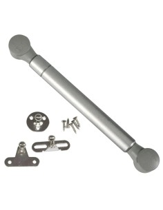 Pistón de gas para puertas de mueble descendentes AMIG Mod. 96 con resistencia de 12 kg y pletinas de montaje